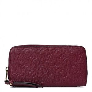 LOUIS VUITTON Zippy Long Wallet Monogram Empreinte Leather